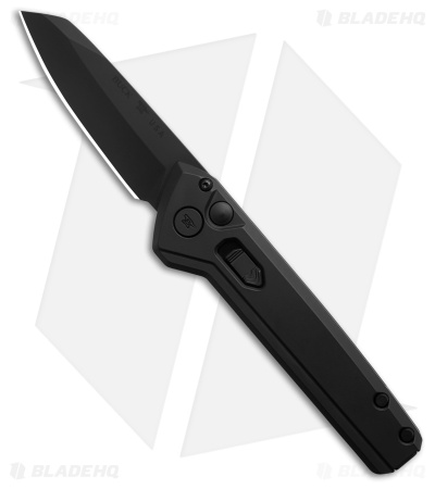 Buck Knives 838 Deploy Wharncliffe Automatic Knife Black Aluminum (3.1" Black)