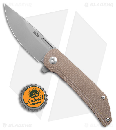 B'yond EDC Custos Liner Lock Knife Tan Micarta (3.6" SW)