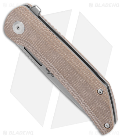 B'yond EDC Custos Liner Lock Knife Tan Micarta (3.6" SW)