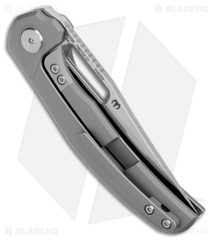 B'yond EDC Rey Integral Frame Lock Knife Titanium Carbon Fiber (3.25" SW)