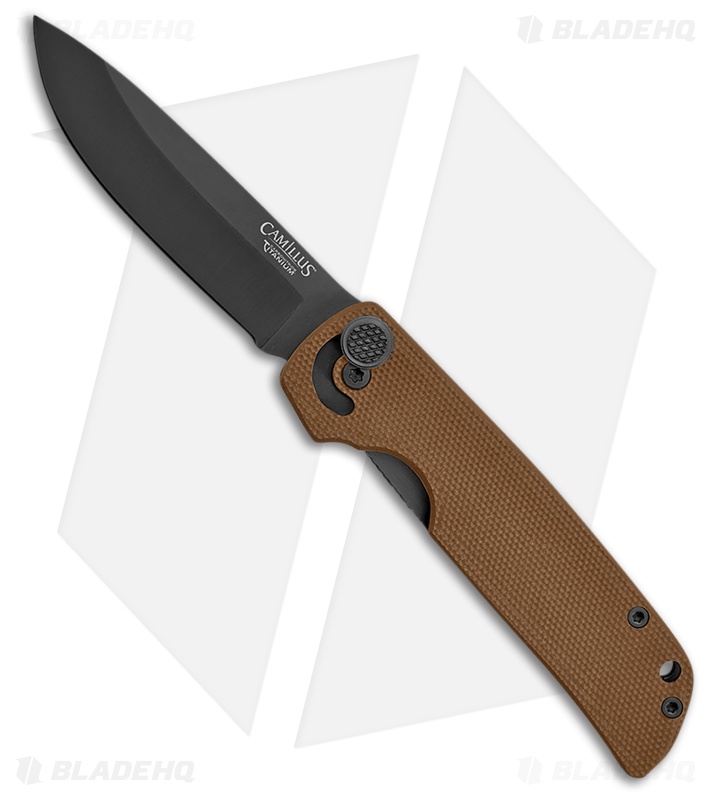 Camillus Cuda Mini Liner Lock Knife Brown G-10 19635