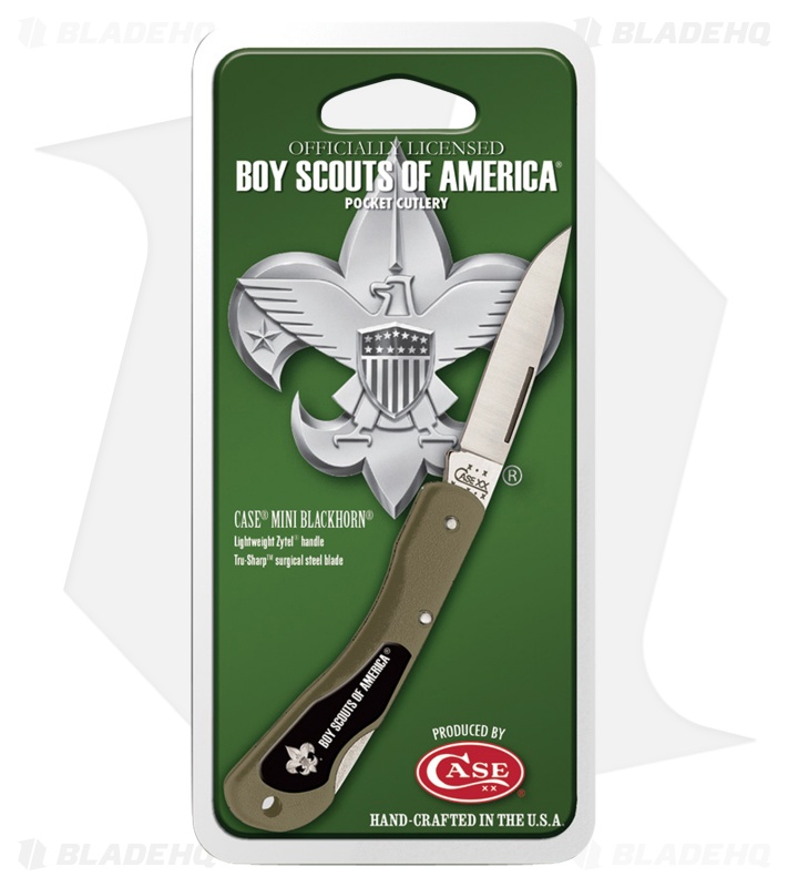 Case BSA Mini Blackhorn Lockback Knife OD Green Zytel (2.25