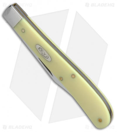 Case Barehead Slimline Trapper Knife 4.125" Yellow (31048 SS) 80031