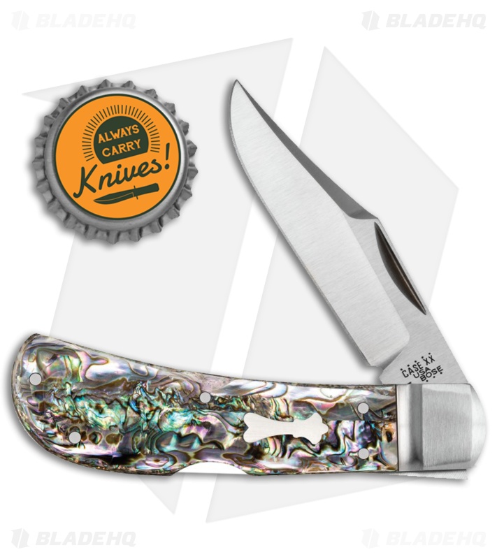 Case Bose Locking Lanny's Clip Knife Smooth Abalone (3" Satin) 08836