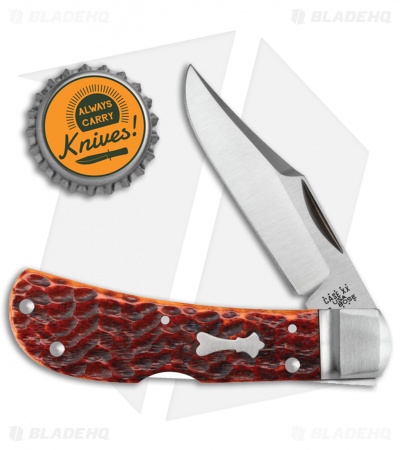 Case Bose Locking Lanny's Clip Knife Bone Standard Jig Chestnut (3" Satin) 08834