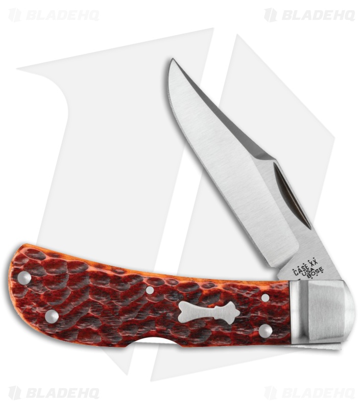 Case Bose Locking Lanny's Clip Knife Bone Standard Jig Chestnut (3" Satin) 08834
