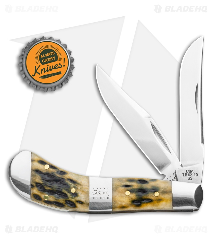 Case Bose Saddlehorn Olive Green Peach Seed Jig Bone (TB62110 SS)