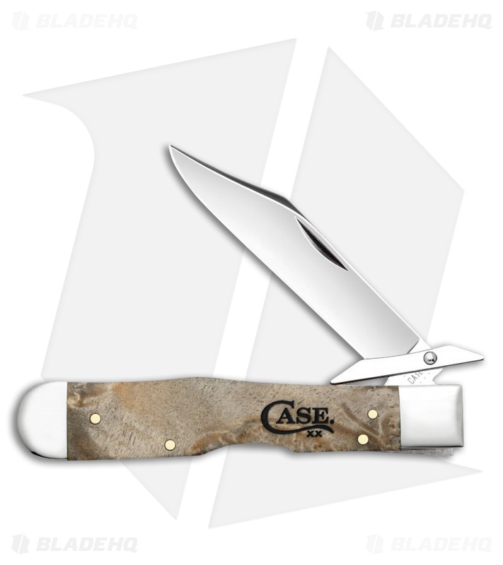 Burnt Cheetah® Lockback Knife 4.375" Natural Box Elder (7111 1/2L SS) 16567