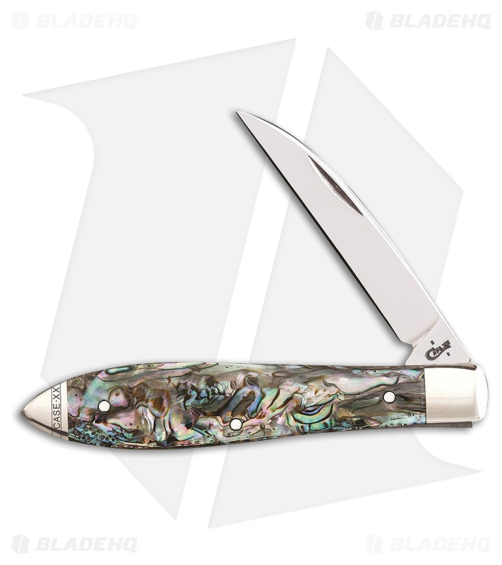 Case Abalone Teardrop 3.5" Traditional Pocket Knife  12016