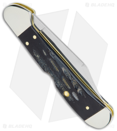 Case Cutlery Mini CopperLock Traditional Pocket Knife 3.625" Jigged Buffalo Horn