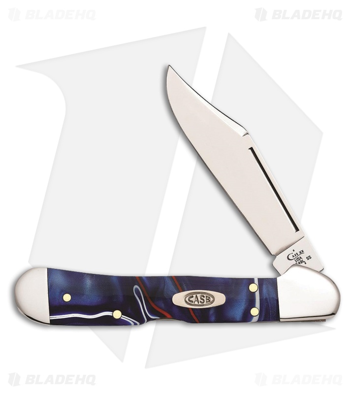 Case Cutlery Mini CopperLock Traditional Knife 3.625" Patriotic Kirinite 11211