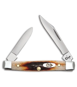 Case Cutlery Small Pen Traditional Knife 2.625" Red Stag (R5233 SS) 09581