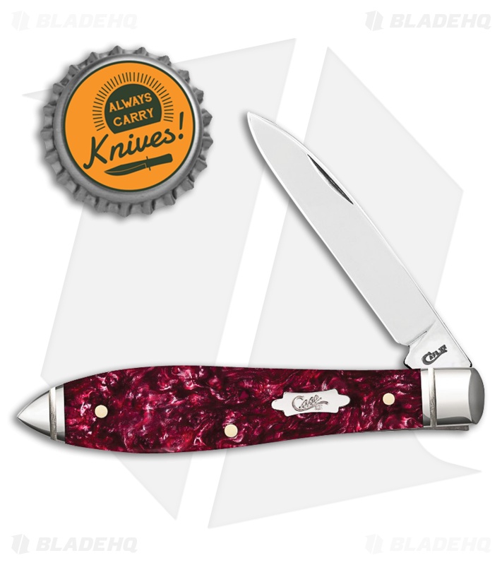 Case Cutlery Tear Drop Knife Burgundy Kirinite™ (TB101028 SS) 23182