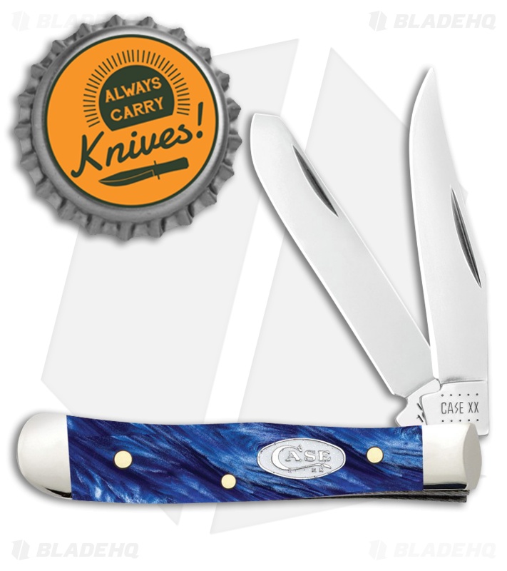 Case Tiny Trapper Knife | Blue Pearl Kirinite | Blade HQ