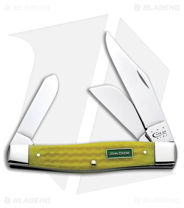 Case John Deere Large Stockman Knife 4.25" Yellow Bone (6375 SS) 15703