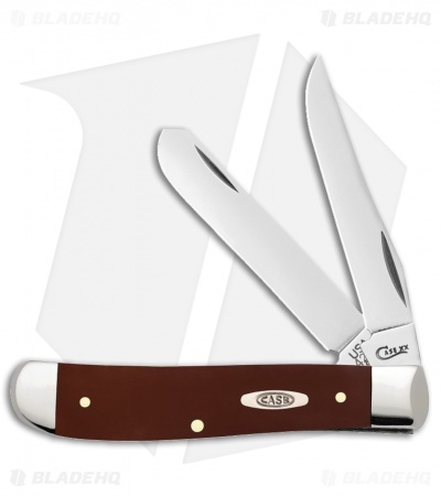 Case Knives Brown Synthetic Smooth Mini Trapper (4207 SS)