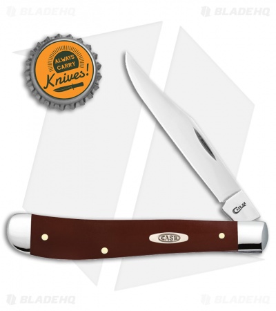 Case Knives Brown Synthetic Smooth Slimline Trapper (41048 SS)