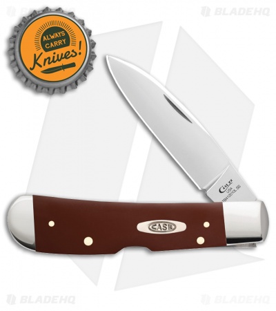 Case Knives Brown Synthetic Smooth Tribal Lock W/Clip (TB412010LC SS)