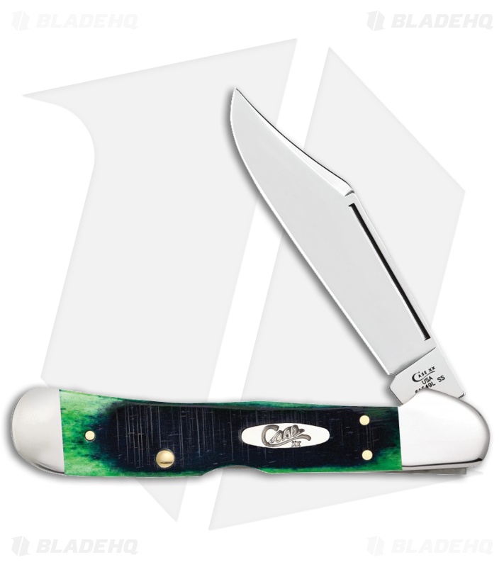 Case Knives Hunter Green Bone Sawcut Copperlock® (61549L SS