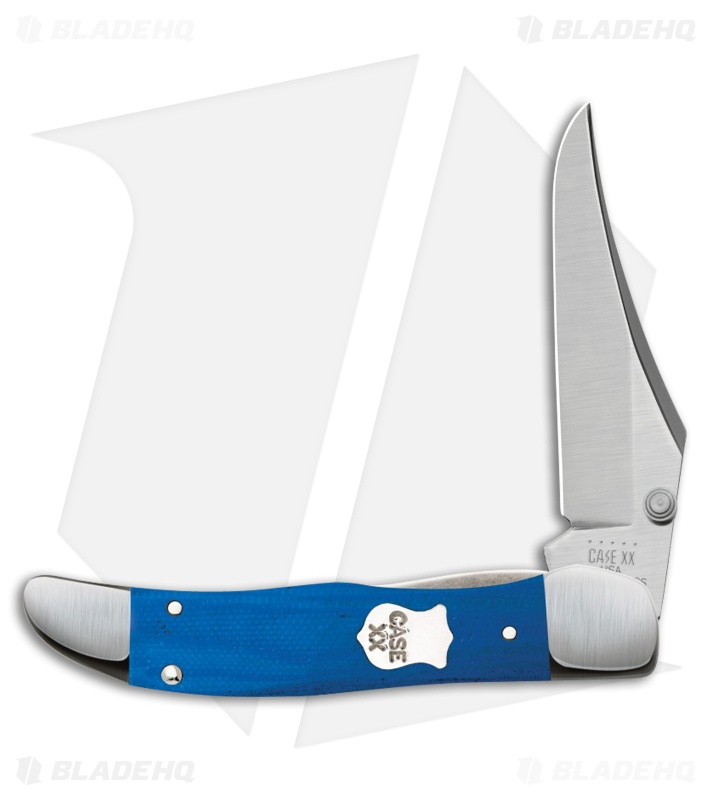 Case Knives Kickstart Mid-Folding Hunter Assisted Blue G-10 (101265AC SS)