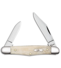 Case Knives Natural Bone Smooth Half Whittler (6208 SS)