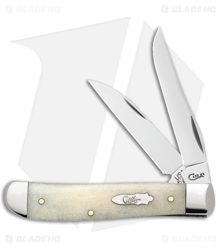 Case Knives Natural Bone Smooth Mini Trapper (6207W SS)
