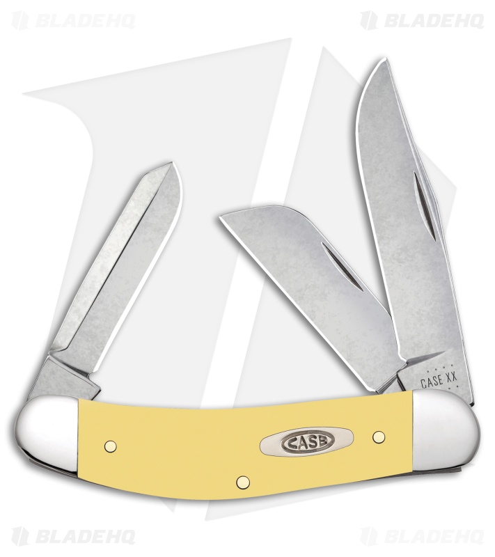 Case Knives Sowbelly Pocket Knife Yellow Synthetic (TB3339 CV)