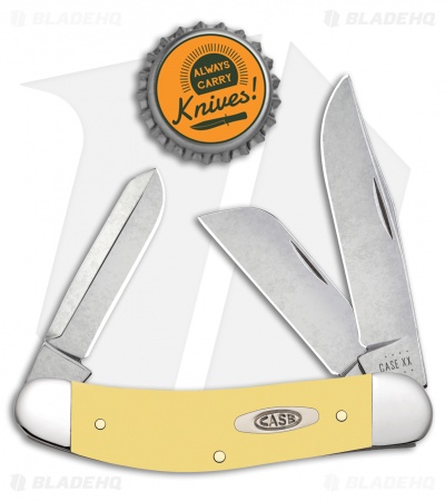 Case Knives Sowbelly Pocket Knife Yellow Synthetic (TB3339 CV)