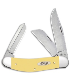 Case Knives Sowbelly Pocket Knife Yellow Synthetic (TB3339 CV)