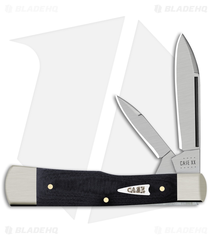 Case Large Gunstock Knife 3.0" Black Micarta (102130 SS) Blade HQ