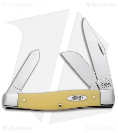 Case Knives Large Stockman Knife 4.25" Yellow Delrin (3375 CS) 00203