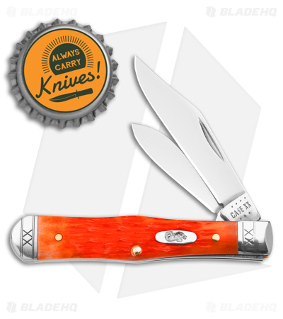 Case Small Swell Center Jack Knife 3" Cayenne Bone/Crandall Jig (6225 1/2 SS) 