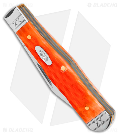 Case Small Swell Center Jack Knife 3" Cayenne Bone/Crandall Jig (6225 1/2 SS) 