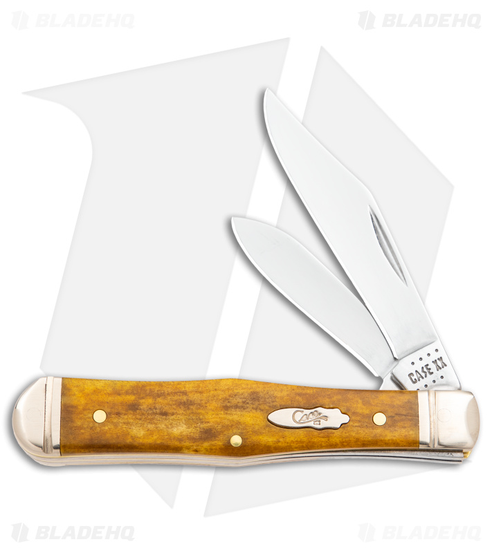Case Small Swell Center Jack Knife 3" Smooth Antique Bone (6225 1/2 SS) 58202