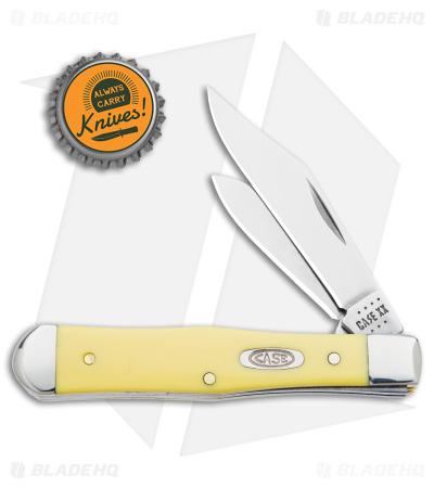 Case Small Swell Center Jack Knife 3" Yellow Synthetic (3225 1/2 SS) 65327