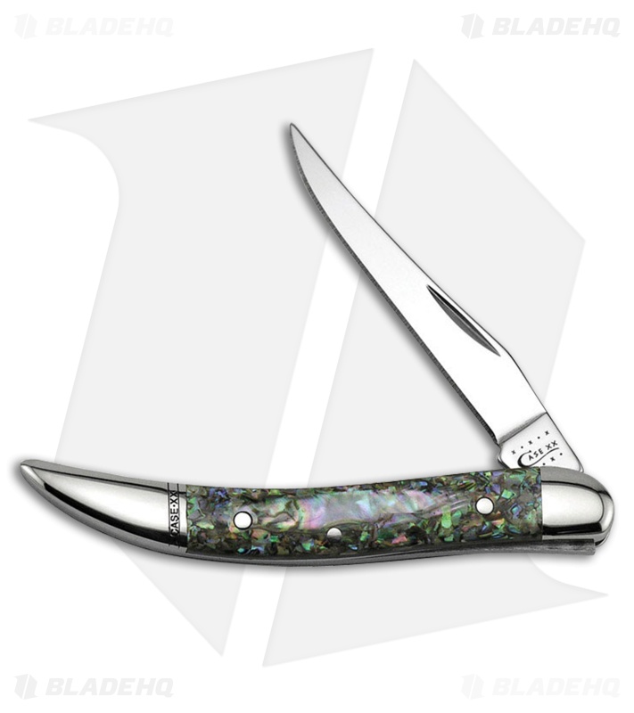 Case Small Texas Toothpick 3.00" Abalone (810096 SS) 12002