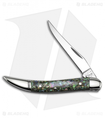 Case Small Texas Toothpick 3.00" Abalone (810096 SS) 12002