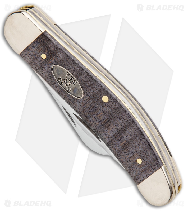 Case Sowbelly Pocket Knife 3.875" Curly Maple (TB7339 SS) 23354 Blade HQ