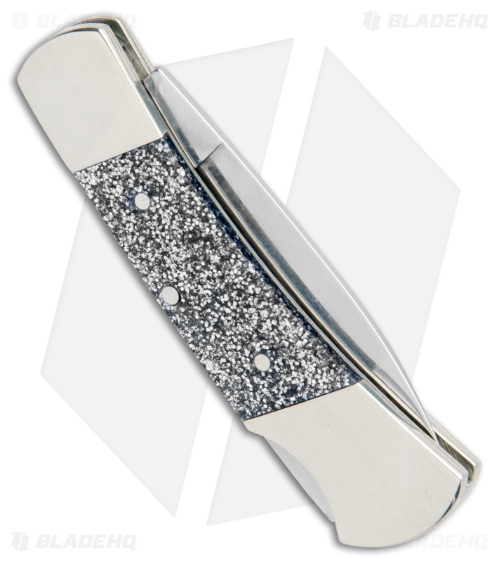 SparXX™ Silver Stardust Kirinite® Smooth Lockback (101225L SS