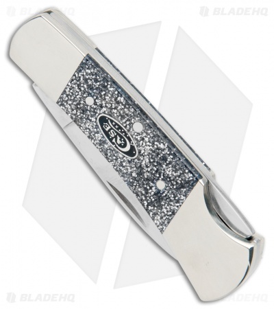 SparXX™ Silver Stardust Kirinite® Smooth Lockback   (101225L SS)