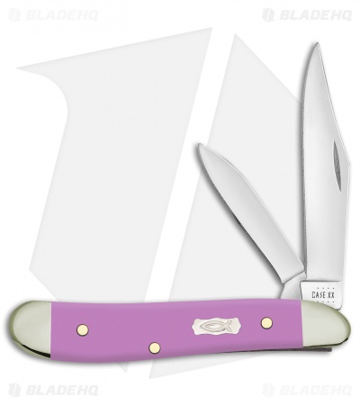 Case Teardrop Pocket Knife Lilac Ichthus Synthetic (TB41028 SS