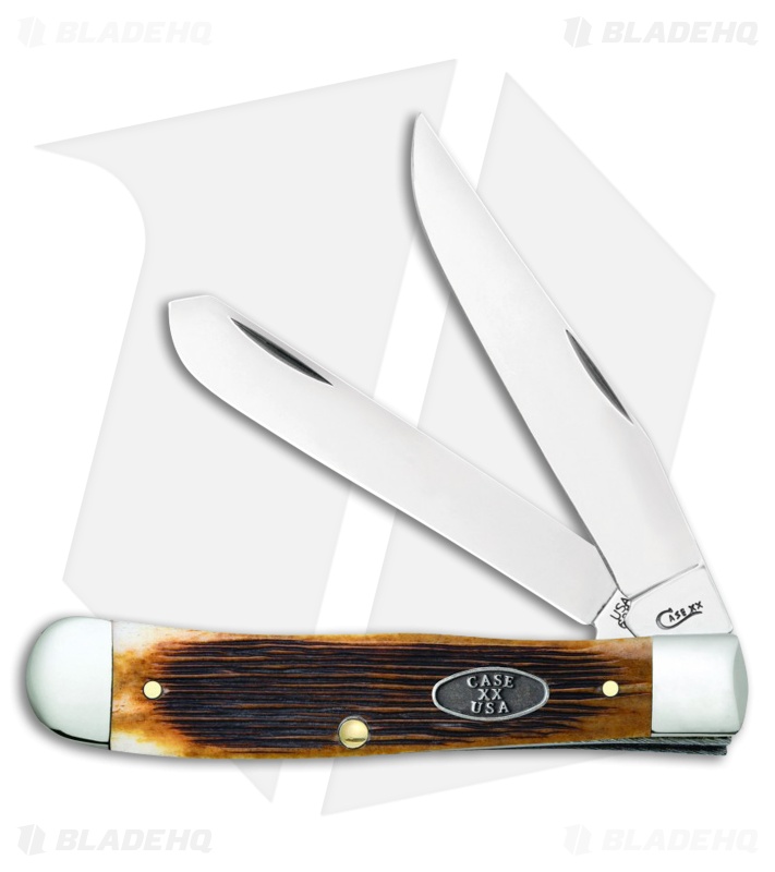 Case Trapper Knife 4.25" Antique Barnboard Jigged Bone (6254 SS) 25151