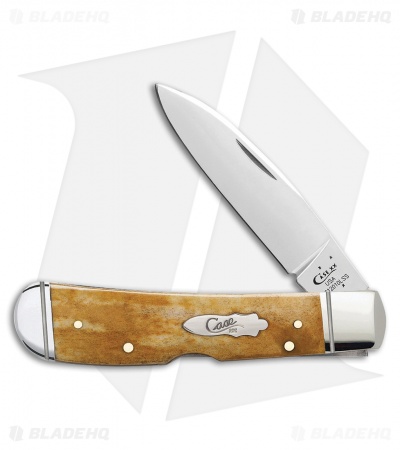 Case Tribal Lock Pocket Knife 4.125" Smooth Antique Bone (TB612010L SS) 58190