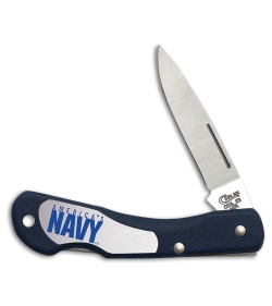 Case US Navy Mini Blackhorn Lockback Knife 3.125" Blue Zytel (LT1059L SS) 17711