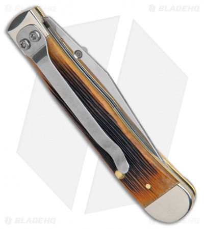 Kickstart® Antique TrapperLock A/O Knife Antique Bone (6154AC SS)