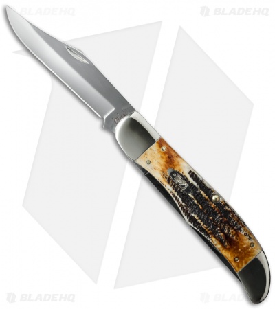 Case Knives Folding Hunter Knife Burnt Jigged Bonestag