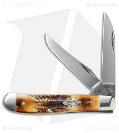 Case Mini Trapper Knife 3.5" Bone Stag (6.5207W SS) 65305