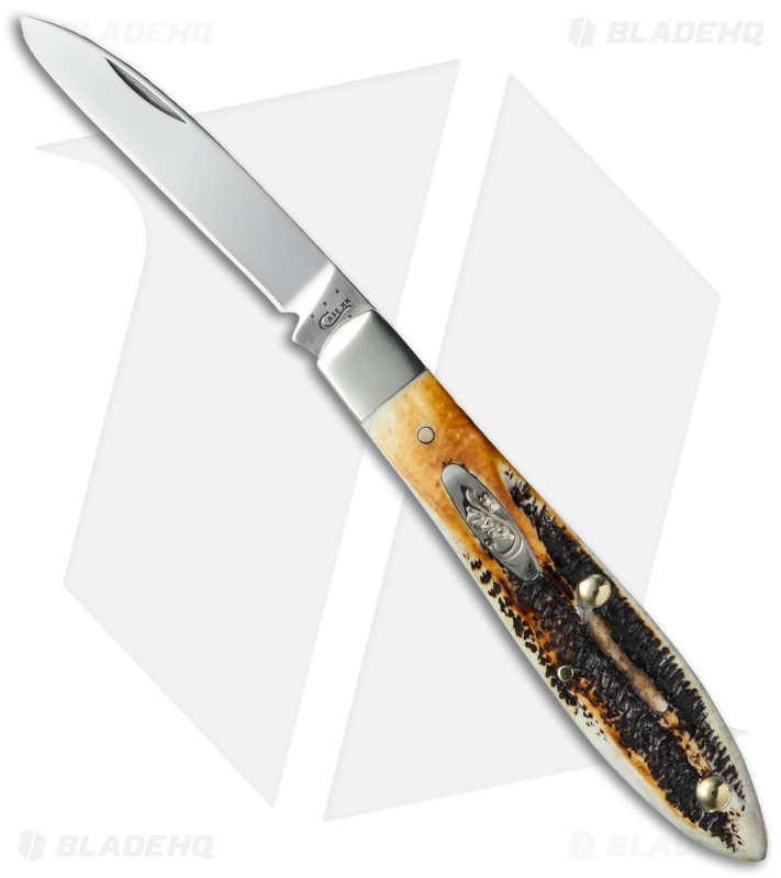 Case Teardrop Jack Knife 3.5" Bone Stag (6.51028 SS) 65308