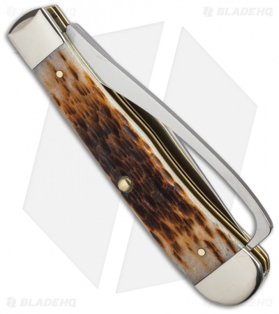 Case Knives Equestrian Knife 4.125" Amber Bone (6254HP SS) 0144