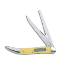 Case Fishing Knife 4.25" Yellow Delrin (320094F SS) 0120